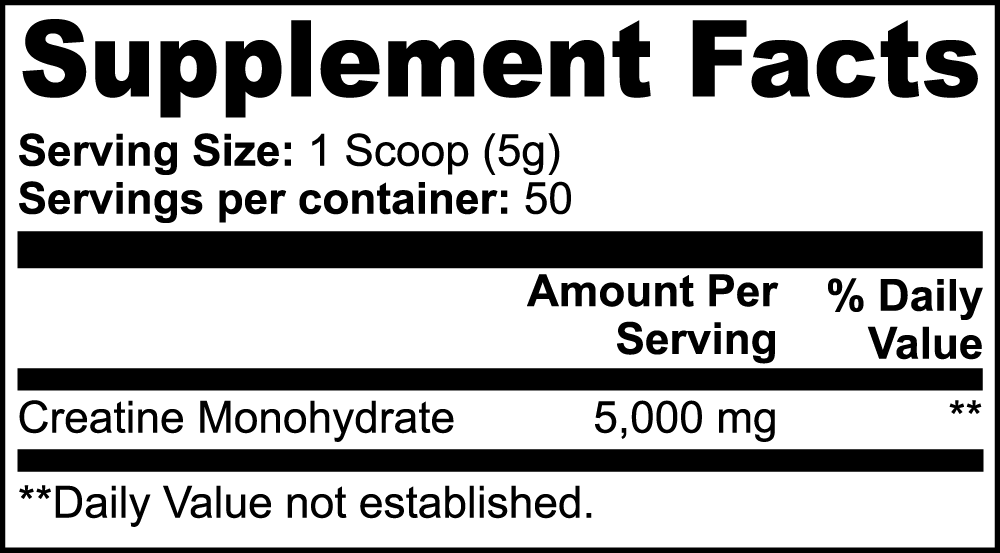 Spartan Strong Creatine Monohydrate Powder Supplement