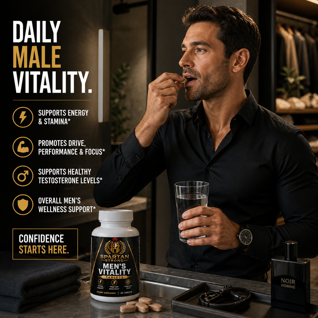 Spartan Strong Men's Vitality Tablets Supplements