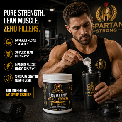 Spartan Strong Creatine Monohydrate Powder Supplement